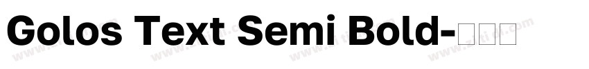 Golos Text Semi Bold字体转换